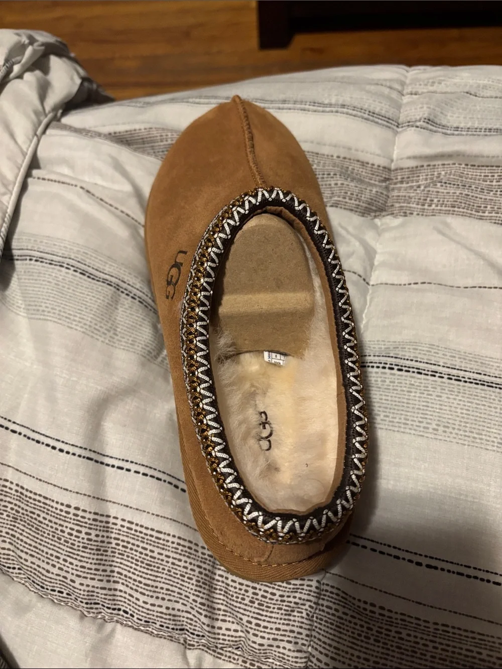 UGG Black and Tan Logo Shoe Box